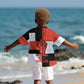 Chimamanda Ngozi Adichie Kid Hawaiian Shirt with Bold Red Portrait, We Should All Be Feminists Quote - African Pride