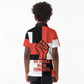 Chimamanda Ngozi Adichie Kid Polo Shirt with Bold Red Portrait, We Should All Be Feminists Quote - African Pride