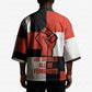 Chimamanda Ngozi Adichie Kimono with Bold Red Portrait, We Should All Be Feminists Quote - African Pride