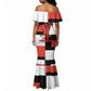 Chimamanda Ngozi Adichie Mermaid Dress with Bold Red Portrait, We Should All Be Feminists Quote - African Pride