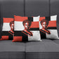 Chimamanda Ngozi Adichie Pillow Cover with Bold Red Portrait, We Should All Be Feminists Quote - African Pride