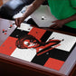 Chimamanda Ngozi Adichie Puzzle with Bold Red Portrait, We Should All Be Feminists Quote - African Pride