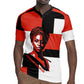 Chimamanda Ngozi Adichie Rugby Jersey with Bold Red Portrait, We Should All Be Feminists Quote - African Pride