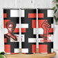 Chimamanda Ngozi Adichie Skinny Tumbler with Bold Red Portrait, We Should All Be Feminists Quote - African Pride