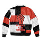 Chimamanda Ngozi Adichie Sleeve Zip Bomber Jacket with Bold Red Portrait, We Should All Be Feminists Quote - African Pride