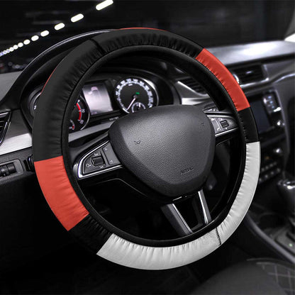 Chimamanda Ngozi Adichie Steering Wheel Cover with Bold Red Portrait, We Should All Be Feminists Quote - African Pride
