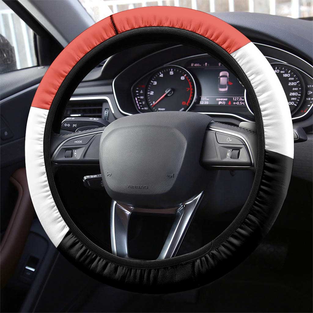 Chimamanda Ngozi Adichie Steering Wheel Cover with Bold Red Portrait, We Should All Be Feminists Quote - African Pride