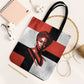 Chimamanda Ngozi Adichie Tote Bag with Bold Red Portrait, We Should All Be Feminists Quote - African Pride