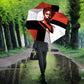 Chimamanda Ngozi Adichie Umbrella with Bold Red Portrait, We Should All Be Feminists Quote - African Pride
