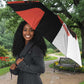 Chimamanda Ngozi Adichie Umbrella with Bold Red Portrait, We Should All Be Feminists Quote - African Pride