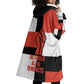 Chimamanda Ngozi Adichie Wearable Blanket Hoodie with Bold Red Portrait, We Should All Be Feminists Quote - African Pride