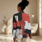 Chimamanda Ngozi Adichie Women Casual Shirt with Bold Red Portrait, We Should All Be Feminists Quote - African Pride