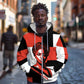 Chimamanda Ngozi Adichie Zip Hoodie with Bold Red Portrait, We Should All Be Feminists Quote - African Pride