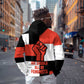 Chimamanda Ngozi Adichie Zip Hoodie with Bold Red Portrait, We Should All Be Feminists Quote - African Pride