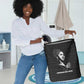 Chimamanda Ngozi Adichie Laundry Basket with Expressive Speaking Portrait, Stories Shape Reality - African Pride