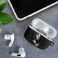 Chimamanda Ngozi Adichie AirPods Case with Expressive Speaking Portrait, Stories Shape Reality - African Pride