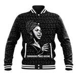 Chimamanda Ngozi Adichie Baseball Jacket with Expressive Speaking Portrait, Stories Shape Reality - African Pride