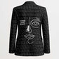 Chimamanda Ngozi Adichie Blazer with Expressive Speaking Portrait, Stories Shape Reality - African Pride