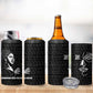 Chimamanda Ngozi Adichie 4 in 1 Can Cooler Tumbler with Expressive Speaking Portrait, Stories Shape Reality - African Pride