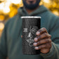Chimamanda Ngozi Adichie 4 in 1 Can Cooler Tumbler with Expressive Speaking Portrait, Stories Shape Reality - African Pride