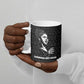 Chimamanda Ngozi Adichie Ceramic Mug with Expressive Speaking Portrait, Stories Shape Reality - African Pride