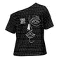 Chimamanda Ngozi Adichie Cross Shoulder Shirt with Expressive Speaking Portrait, Stories Shape Reality - African Pride