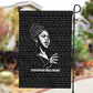Chimamanda Ngozi Adichie Garden Flag with Expressive Speaking Portrait, Stories Shape Reality - African Pride