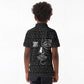 Chimamanda Ngozi Adichie Kid Polo Shirt with Expressive Speaking Portrait, Stories Shape Reality - African Pride