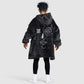 Chimamanda Ngozi Adichie Kid Wearable Blanket Hoodie with Expressive Speaking Portrait, Stories Shape Reality - African Pride