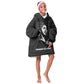 Chimamanda Ngozi Adichie Kid Wearable Blanket Hoodie with Expressive Speaking Portrait, Stories Shape Reality - African Pride