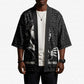 Chimamanda Ngozi Adichie Kimono with Expressive Speaking Portrait, Stories Shape Reality - African Pride