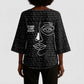 Chimamanda Ngozi Adichie Kimono Sleeve Blouse with Expressive Speaking Portrait, Stories Shape Reality - African Pride