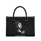 Chimamanda Ngozi Adichie Leather Bag with Expressive Speaking Portrait, Stories Shape Reality - African Pride