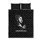 Chimamanda Ngozi Adichie Quilt Bed Set with Expressive Speaking Portrait, Stories Shape Reality - African Pride