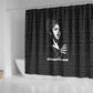 Chimamanda Ngozi Adichie Shower Curtain with Expressive Speaking Portrait, Stories Shape Reality - African Pride
