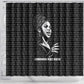 Chimamanda Ngozi Adichie Shower Curtain with Expressive Speaking Portrait, Stories Shape Reality - African Pride