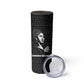 Chimamanda Ngozi Adichie Skinny Tumbler with Expressive Speaking Portrait, Stories Shape Reality - African Pride