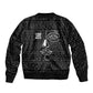 Chimamanda Ngozi Adichie Sleeve Zip Bomber Jacket with Expressive Speaking Portrait, Stories Shape Reality - African Pride