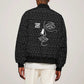 Chimamanda Ngozi Adichie Sleeve Zip Bomber Jacket with Expressive Speaking Portrait, Stories Shape Reality - African Pride
