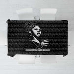 Chimamanda Ngozi Adichie Tablecloth with Expressive Speaking Portrait, Stories Shape Reality - African Pride