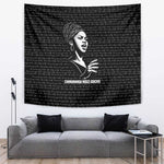 Chimamanda Ngozi Adichie Tapestry with Expressive Speaking Portrait, Stories Shape Reality - African Pride
