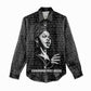 Chimamanda Ngozi Adichie Women Casual Shirt with Expressive Speaking Portrait, Stories Shape Reality - African Pride