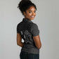 Chimamanda Ngozi Adichie Women Polo Shirt with Expressive Speaking Portrait, Stories Shape Reality - African Pride