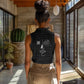 Chimamanda Ngozi Adichie Women Sleeveless Polo Shirt with Expressive Speaking Portrait, Stories Shape Reality - African Pride
