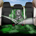 Garrett Morgan Back Car Seat Cover with Gas Mask Invention Illustration, Inventing to Save Lives Quote - African Pride