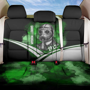 Garrett Morgan Back Car Seat Cover with Gas Mask Invention Illustration, Inventing to Save Lives Quote - African Pride