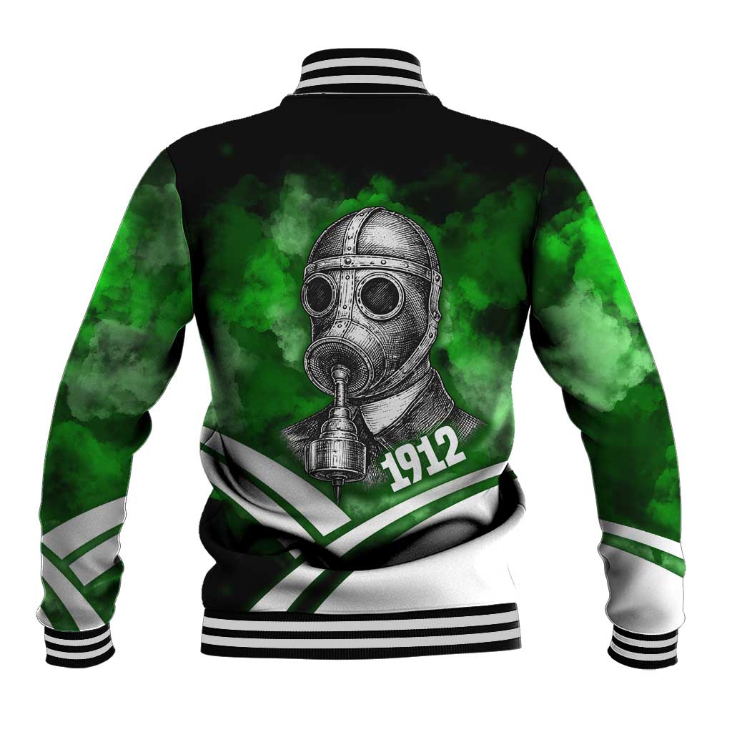 Garrett Morgan Baseball Jacket with Gas Mask Invention Illustration, Inventing to Save Lives Quote - African Pride