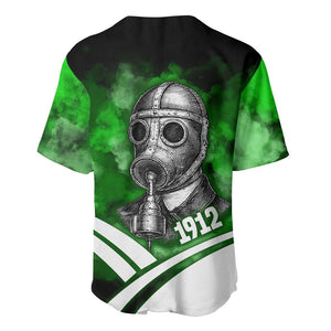 Garrett Morgan Baseball Jersey with Gas Mask Invention Illustration, Inventing to Save Lives Quote - African Pride