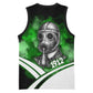 Garrett Morgan Basketball Jersey with Gas Mask Invention Illustration, Inventing to Save Lives Quote - African Pride