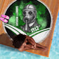 Garrett Morgan Beach Blanket with Gas Mask Invention Illustration, Inventing to Save Lives Quote - African Pride